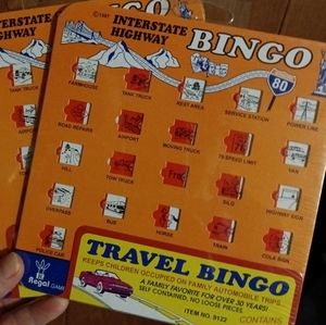 New Vintage 90s Travel Bingo Games -- 4 cards